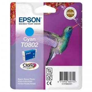 Картридж оригинальный Epson C13T080240 (330 страниц) голубой