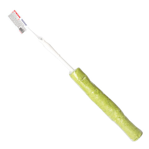 Щетка-метелка ручная для смахивания пыли Лайма, ручка пластик, 58см, зеленая (603618)