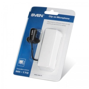 Микрофон-клипса SVEN MK-170, пластик, черный (SV-014858)