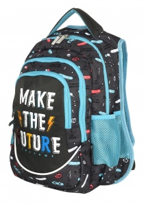 Рюкзак школьный schoolФОРМАТ Future, модель Soft 3, мягкий каркас, трехсекционный, 40х28х20см, 22л, для мальчиков