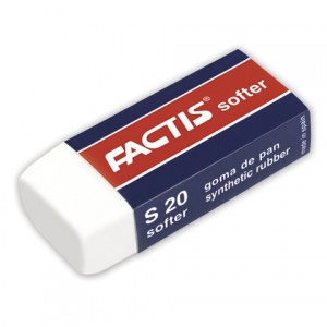 Ластик Factis S 20 (прямоугольный, 56х24х14мм, картонный держатель, синтетический каучук) 1шт. (CMFS20)