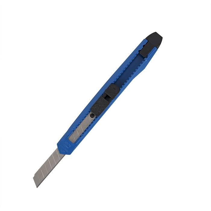 Нож канцелярский 9мм LITE, фиксатор, цветной (SKL09)