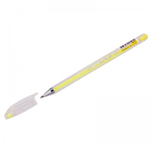 Ручка гелевая Crown Hi-Jell Pastel (0.5мм, желтая пастель) 1шт. (HJR-500P)