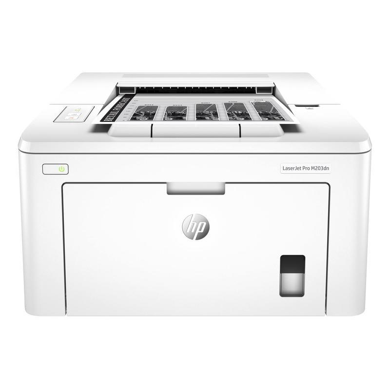 Принтер лазерный монохромный HP LaserJet Pro M203dn, белый, дуплекс, USB/LAN (без кабеля USB) (G3Q46A)