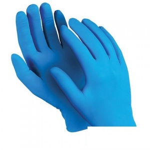 Перчатки одноразовые нитриловые Manipula Specialist "Эксперт", неопудренные, размер 7 (S), синие, 50 пар (DG-022)