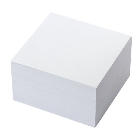 Блок-кубик для записей Brauberg, 90x90x50мм, непроклеенный, белый (122338)