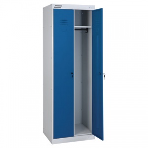 Шкаф для одежды металлический ШРК-22-800, двухсекционный, 1850х800х500мм