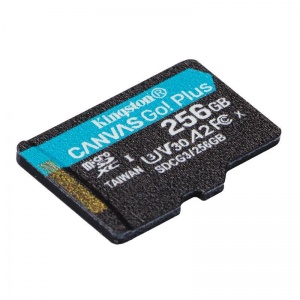 Карта памяти microSDXC Kingston Canvas Go! Plus 256Gb, 1шт. (SDCG3/256GBSP)