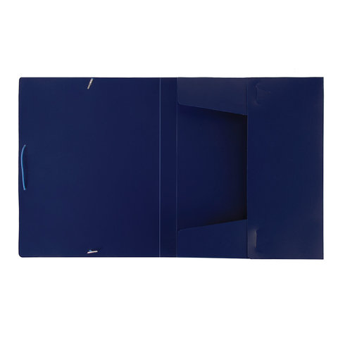 Папка на резинках пластиковая Brauberg (А4, 30мм, до 280 листов) синий (224161), 30шт.