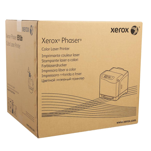 Принтер лазерный цветной Xerox Phaser 6510DN, белый, USB/LAN