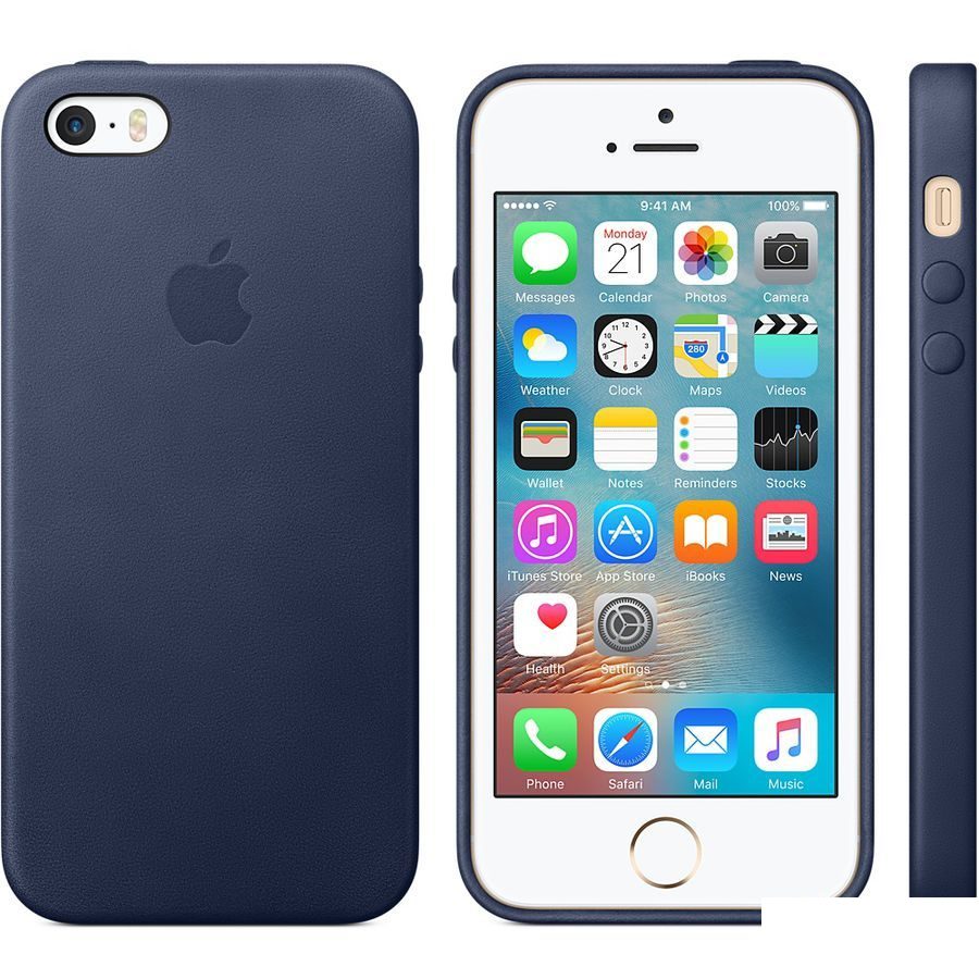 Чехол-накладка (клип-кейс) Apple MMHG2ZM/A для Apple iPhone SE, темно-синий (MMHG2ZM/A)