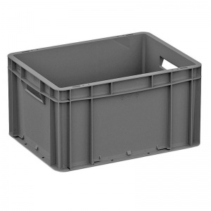 Ящик (лоток) универсальный I Plast ЕС-4322.3, полипропилен, с усиленным дном, 400x300x220мм, серый