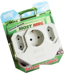 Сетевой фильтр Most MRG, 3 розетки, без шнура, белый (MRG White)