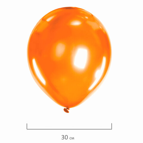 Воздушные шары Золотая Сказка, 12&quot; (30см), металлик, 10 цветов, пакет, 50шт. (105004)