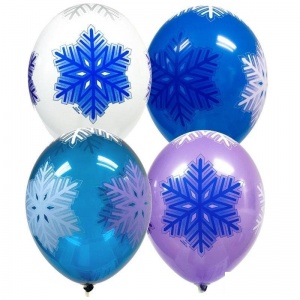 Воздушные шары Belbal Снежинка 36см, 5шт.