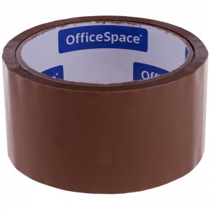 Клейкая лента (скотч) упаковочная OfficeSpace (48мм x 40м, 38мкм, коричневая) (КЛ_4216)