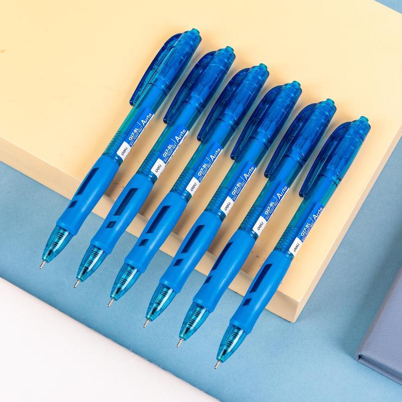 Ручка шариковая автоматическая Deli Arris (0.35мм, синий цвет чернил) 12шт.