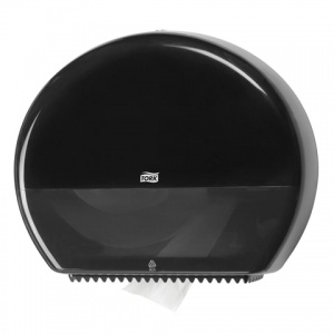 Диспенсер для туалетной бумаги рулонной Tork T1 Elevation, для больших рулонов, пластик, черный (554008)
