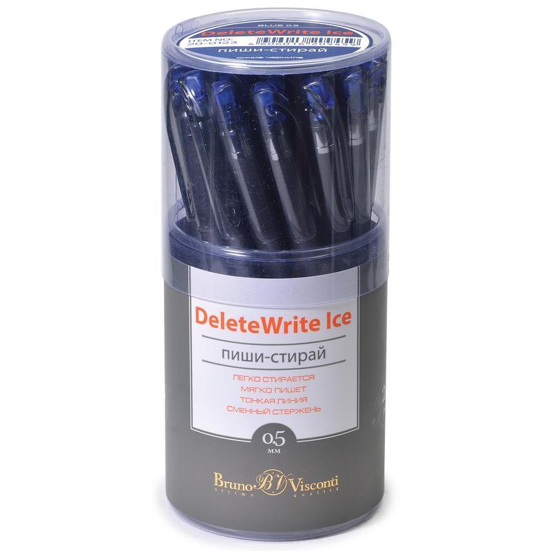 Ручка гелевая стираемая Bruno Visconti DeleteWrite &quot;Ice&quot; (0.5мм, синяя) 24шт.