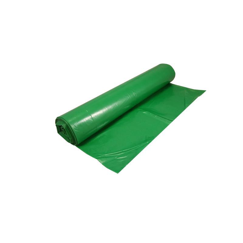 Пакеты для мусора 120л, Luscan (70x110см, 40мкм, зеленые) ПВД, 20шт. в рулоне