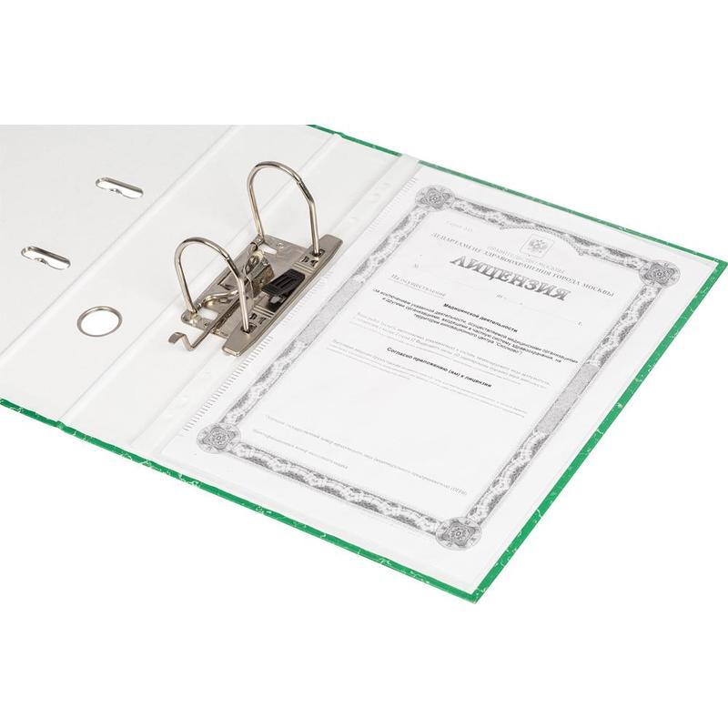 Папка с арочным механизмом Attache Economy (75мм, А4, картон/бумага) зеленая