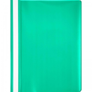 Папка-скоросшиватель Attache (А4, до 100л., пластик) зеленая прозрачная, 10шт.