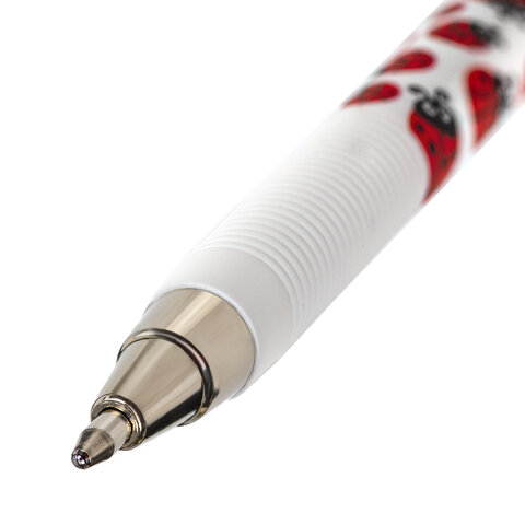 Ручка шариковая Юнландия &quot;Ladybird&quot; (0.35мм, синий цвет чернил, soft-touch) 36шт. (143727)
