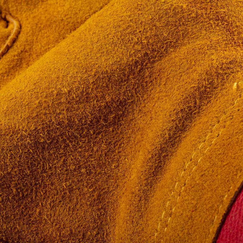 Перчатки защитные спилковые комбинированные, желтые, 1 пара