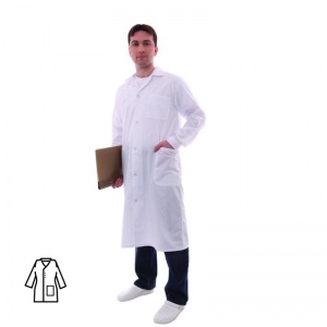 Мед.одежда Халат мужской «Медик» м04-ХЛ, белый (размер 48-50, рост 170-176)