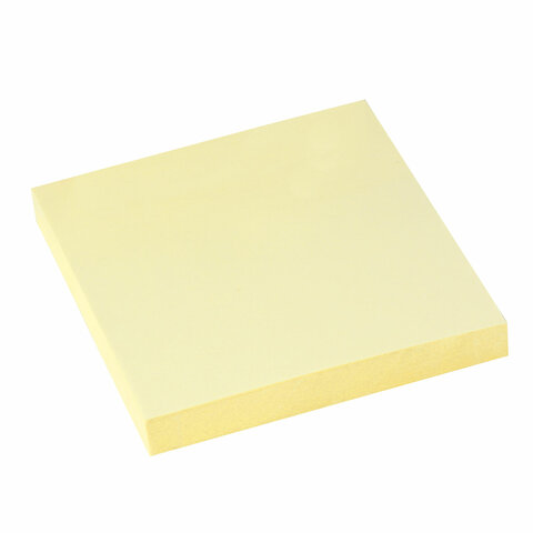 Стикеры (самоклеящийся блок) Staff, 76x76мм, желтый, 100 листов (126496), 12 уп.
