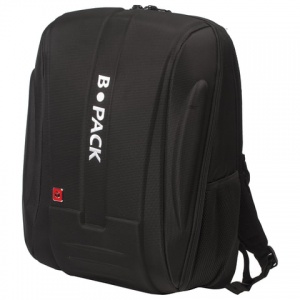 Рюкзак дорожный B-Pack S-05, жесткий корпус, черный, 450x320x180мм, отд. для ноутбука (226952)