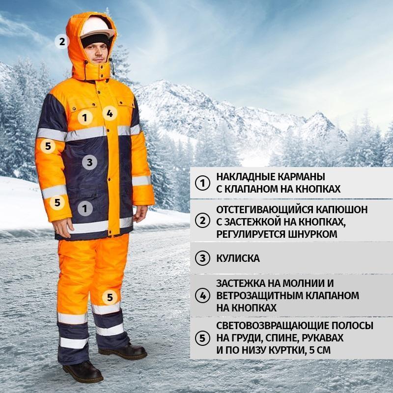 Спец.одежда Костюм зимний «Спектр-1», куртка и брюки (размер 44-46, рост 182-188)