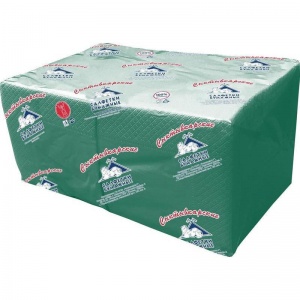 Салфетки бумажные 24x24см, 2-слойные Profi Pack, зеленые, 250шт.