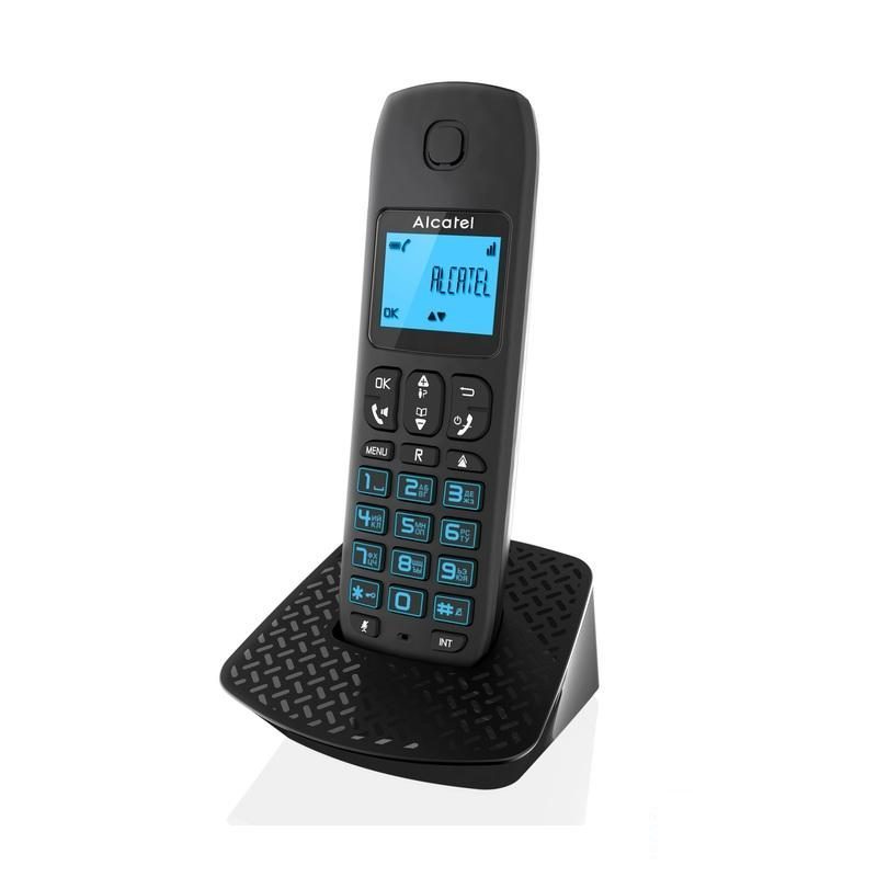 Радиотелефон Alcatel E192, черный/белый