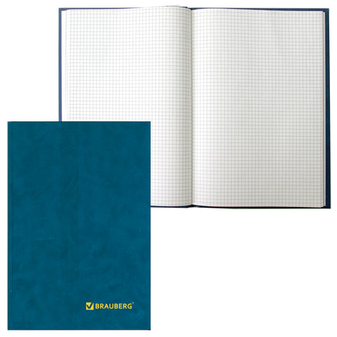 Бухгалтерская книга учета Brauberg (А4, 208л, 200х290мм, клетка) обложка бумвинил (130184)