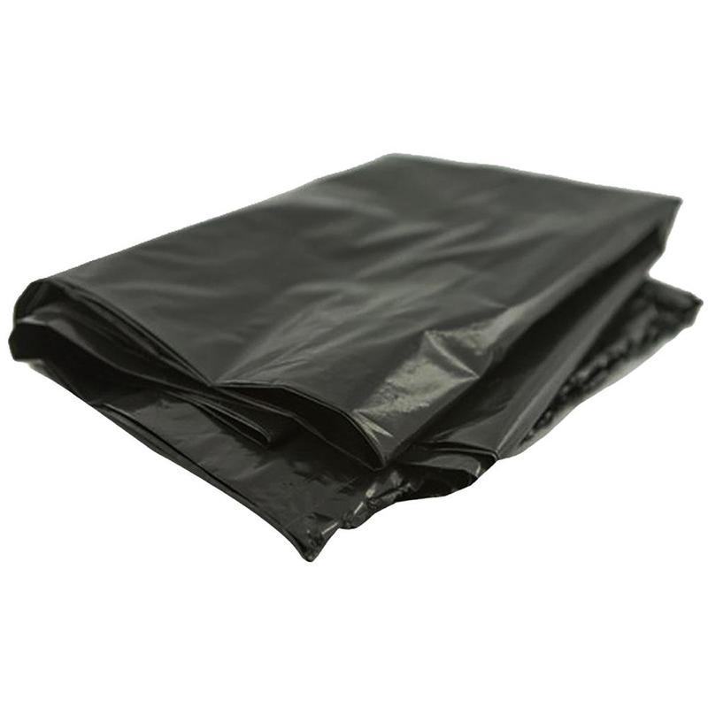Пакеты для мусора 160л, Luscan (90х120см, 65мкм, черные) ПВД, 10шт., листовое сложение