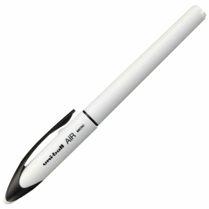 Ручка-роллер Uni-Ball Air Micro (0.24мм, синий цвет чернил, корпус белый) 12шт. (UBA-188-E WHITE)