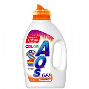 Средство для стирки жидкое AOS "Color" для цветного белья, концентрат, 1.3л (625-3)