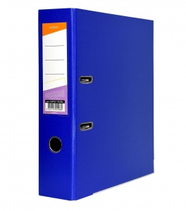 Папка с арочным механизмом inФОРМАТ (75мм, А4, картон/двухстороннее покрытие пвх) синяя