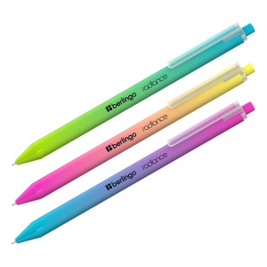 Ручка шариковая автоматическая Berlingo Radiance (0.5мм, синий цвет чернил, разные цвета корпуса) 1шт. (CBm_07752)