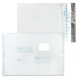 Пакет почтовый B3 KurtStrip «Куда-Кому» (360х500, стрип) полиэтилен, 250шт. (11007.250)