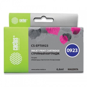 Картридж CACTUS совместимый с Epson T0923 (500 страниц) пурпурный (CS-EPT0923)
