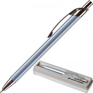 Ручка шариковая автоматическая Pierre Cardin Actuel (0.5мм, синий цвет чернил, серебристый корпус) 10шт. (PC0505BP)