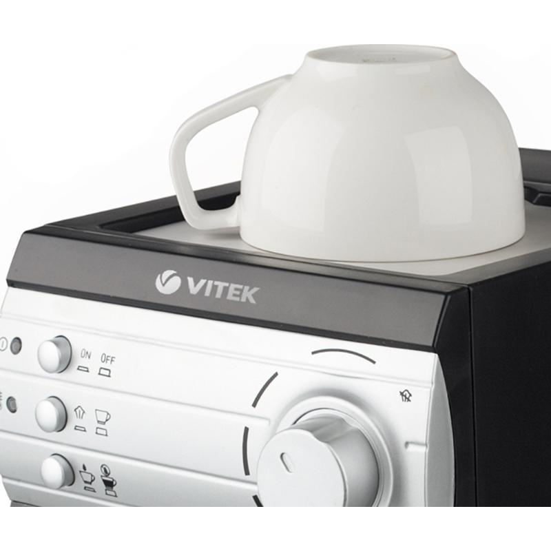 Кофеварка рожковая Vitek VT-1519, черный и серебристый