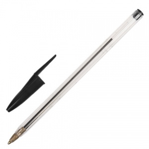 Ручка шариковая Staff Basic Budget BP-02 (0.5мм, черный цвет чернил) 100шт. (143759)