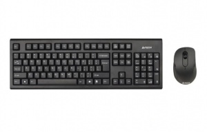 Набор клавиатура+мышь A4 7100N, беспроводной, USB, черный (7100N)