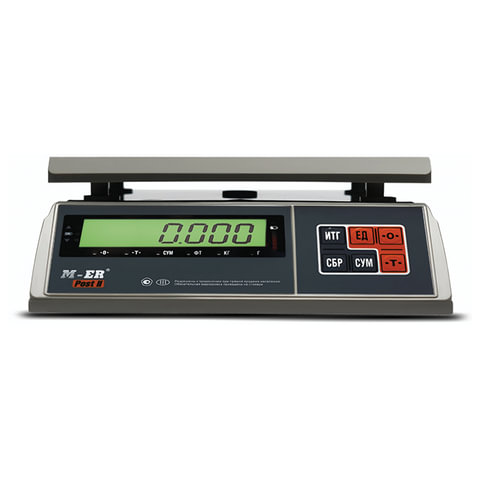 Весы фасовочные Mercury M-ER 326AСF-3.01 LCD, 0.01-3кг, платформа 325x23 (326AFU-3.01 LCD)
