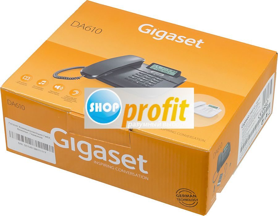 Проводной телефон Gigaset DA610, черный (DA610 BLACK)