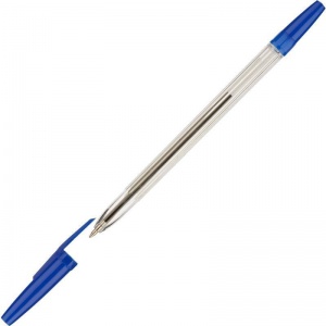 Ручка шариковая Attache Economy (0.5мм, синий цвет чернил, корпус прозрачный) 1шт.