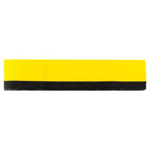 Губка-стиратель для маркерных досок Юнландия &quot;Карандаш&quot; (55х100мм) желтая с рисунком, 6шт. (237507)